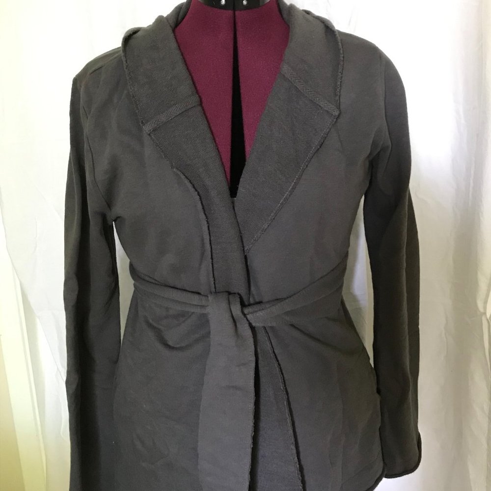 Lucky Brand Gray Cotton Wrap Jacket